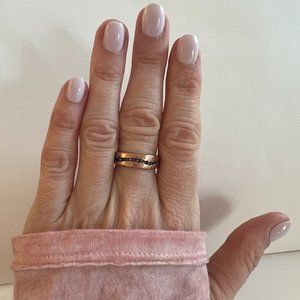 TAP by Todd Pownell's 'Diamond 'Fissure' band in Rose Gold